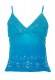 TOP CORTO IN COTONE CON RICAMI E PAILLETTE, COLORE
