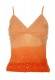 TOP CORTO IN COTONE CON RICAMI E PAILLETTE, COLORE