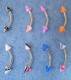 PIERCING BANANA PICCOLO CON PUNTE COLORATE mm 3x8x