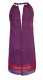VESTITO IN VISCOSA CON GIROCOLLO A TRECCIA.