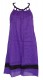 VESTITO IN VISCOSA CON GIROCOLLO A TRECCIA.