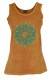 CANOTTA DONNA IN COTONE STONE WASHED CON STAMPA.b