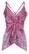 TOP / CANOTTE / MAGLIE IN SATIN TOP IN SATIN STAMPATO A PUNTE, CON SPALLINE STRETT - Etnika Slog d.o.o.