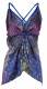 TOP / CANOTTE / MAGLIE IN SATIN TOP IN SATIN STAMPATO A PUNTE, CON SPALLINE STRETT - Etnika Slog d.o.o.