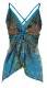 TOP / CANOTTE / MAGLIE IN SATIN TOP IN SATIN STAMPATO A PUNTE, CON SPALLINE STRETT - Etnika Slog d.o.o.