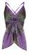 TOP / CANOTTE / MAGLIE IN SATIN TOP IN SATIN STAMPATO A PUNTE, CON SPALLINE STRETT - Etnika Slog d.o.o.