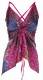 TOP / CANOTTE / MAGLIE IN SATIN TOP IN SATIN STAMPATO A PUNTE, CON SPALLINE STRETT - Etnika Slog d.o.o.