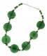 COLLANA PERLINE PIATTE IN VETRO CON CHIUSURA A GAN