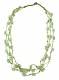 COLLANA IN VETRO A TRE FILI.LUNGHEZZA 43 CM,