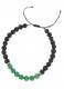 BRACCIALETTO SFERE MM 6,5 IN PIETRA LAVICA E 7 SFE