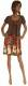 VESTITO CON MANICHE CORTE IN TESSUTO CON ELASTAN,