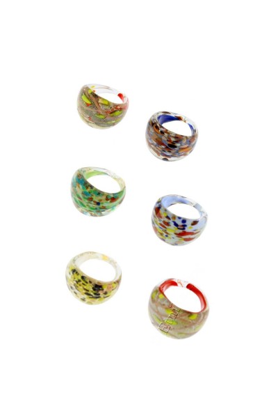 RINGS AND EARRINGS - GLASS VE-ANSET05 - Oriente Import S.r.l.