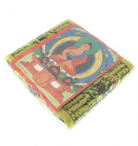 BANDIERE TIBETANE E FASCE DECORATIVE BANDIERE DI PREGHIERA TIBETANE - FILA DA&nbsp;25 BANDIE - com Etnika Slog d.o.o.