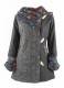 CAPPOTTO IN COTONE&nbsp;CON INTERNO PILE, TINTA UNITA E