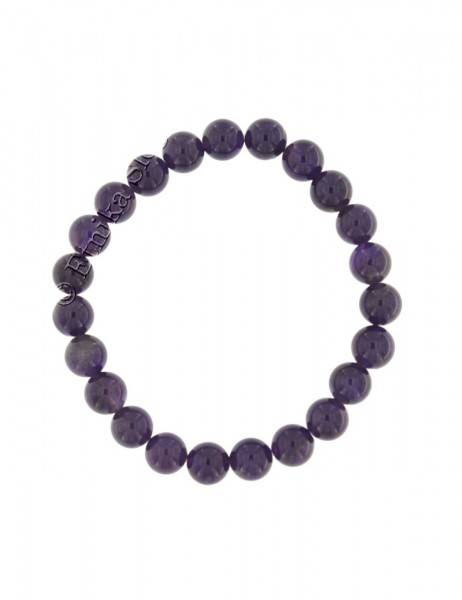 BRACCIALETTO IN PIETRA DURA ELASTICO, SFERE DIAMET