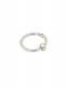PIERCING&nbsp;ACCIAIO RING CERCHIO CON PALLINA CON BRIL