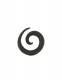 PIERCING, ALLARGATORE SPIRALE IN EBANO.SPESS