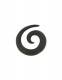 PIERCING, ALLARGATORE SPIRALE IN EBANO.SPESS