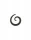 PIERCING, ALLARGATORE SPIRALE IN CORNO.SPESS
