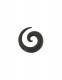 PIERCING, ALLARGATORE SPIRALE IN CORNO.SPESS