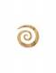 PIERCING, ALLARGATORE SPIRALE IN LEGNO CHIARO.br