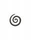 PIERCING, ALLARGATORE SPIRALE IN EBANO.SPESS