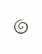 PIERCING, ALLARGATORE SPIRALE IN LEGNO DI COCCO.b
