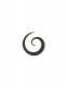 PIERCING, ALLARGATORE SPIRALE IN CORNO.SPESS