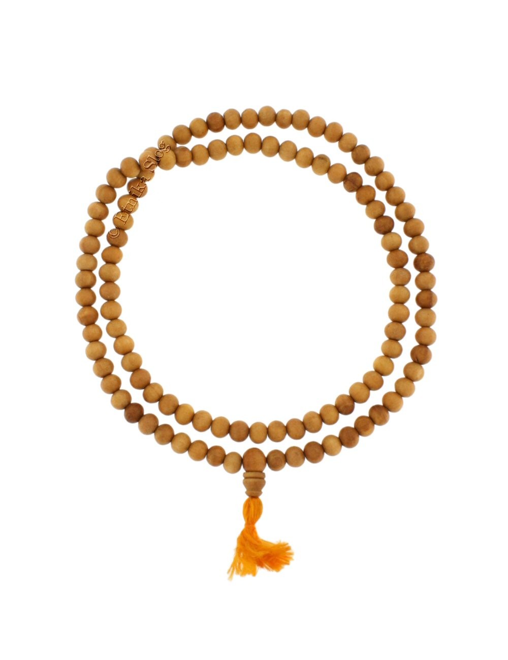 COLLANA MALA LEGNO 10 MM, 108 SEMI , FIOCCO COLLANA MALA LEGNO 10 MM, 108 SEMI , FIOCCO