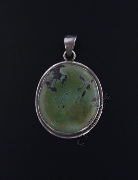 PENDENTE IN ARGENTO CON PIETRA PREZIOSA.ALTE