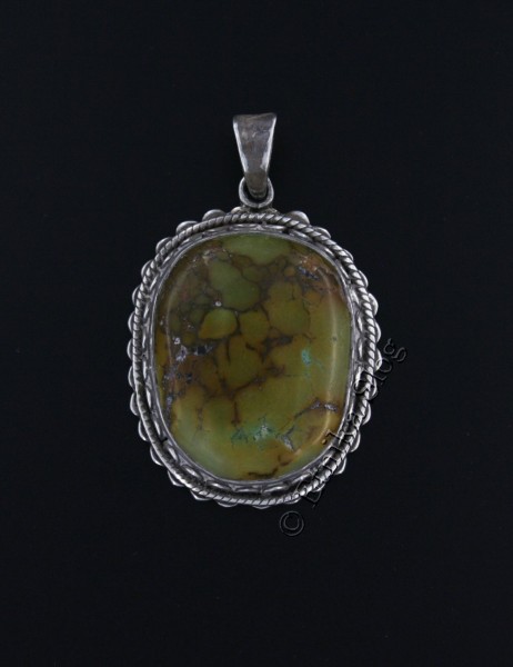 PENDENTE IN ARGENTO CON PIETRA PREZIOSA.ALTE