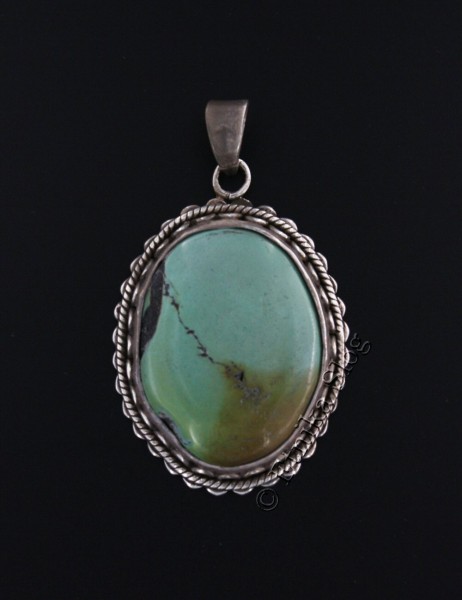 PENDENTE IN ARGENTO CON PIETRA PREZIOSA.ALTE