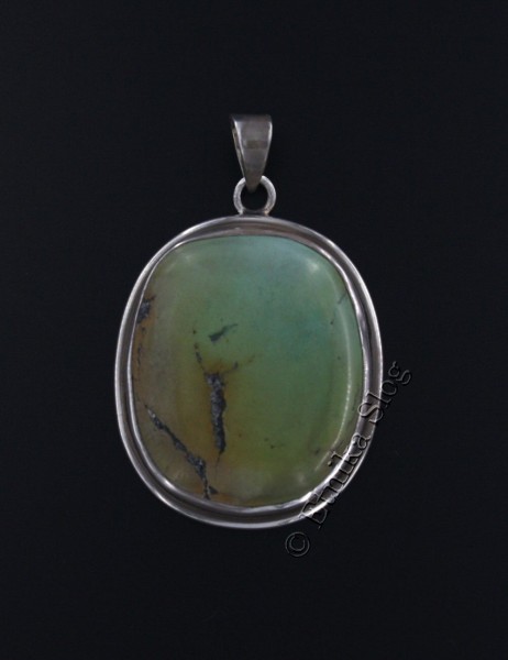 PENDENTE IN ARGENTO CON PIETRA PREZIOSA.ALTE