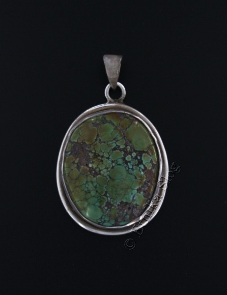 PENDENTE IN ARGENTO CON PIETRA PREZIOSA.ALTE