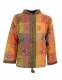 GIUBBINO / FELPA IN COTONE PATCHWORK CON STAMPE E