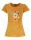 T-SHIRT DONNA IN COTONE STONEWASHED CON STAMPAbr