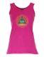 CANOTTA DONNA IN COTONE STONE WASHED CON STAMPA.b