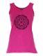 CANOTTA DONNA IN COTONE STONE WASHED CON STAMPA.b