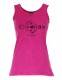 CANOTTA DONNA IN COTONE STONE WASHED CON STAMPA.b