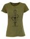 T-SHIRT DONNA IN COTONE STONEWASHED CON STAMPAbr