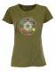 T-SHIRT DONNA IN COTONE STONEWASHED CON STAMPAbr