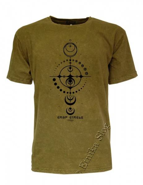 T-SHIRT UOMO COTONE - STONEWASHED CON STAMPA T-SHIRT IN COTONE CON SCOLLO ROTONDOTINTA UN - com Etnika Slog d.o.o.