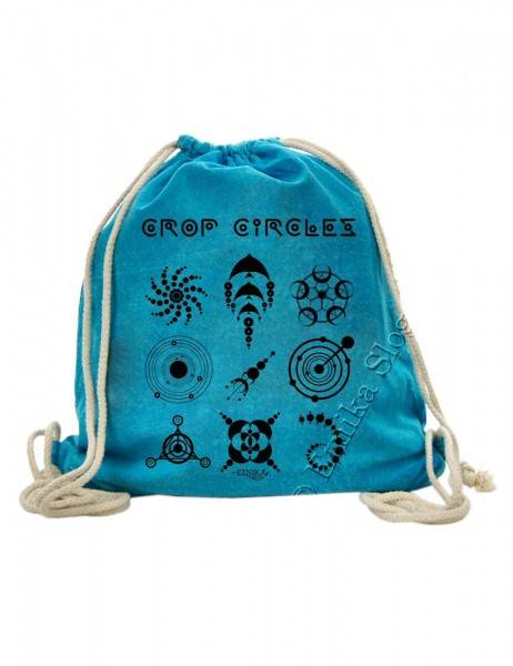 ZAINO SACCO IN COTONE STONE WASHED CON&nbsp;STAMPA&nbsp;-&nbsp;LI