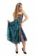 VESTITO/GONNA LUNGA IN COTONE E VISCOSA, LACCI A C