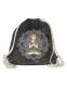 ZAINO SACCO IN COTONE STONE WASHED CON STAMPA MAND