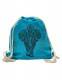 ZAINO SACCO IN COTONE STONE WASHED CON&nbsp;STAMPA ELEF