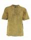 CAMICIA MANICA CORTA IN COTONE STONE WASHED, COLLO