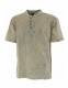 CAMICIA MANICA CORTA IN COTONE STONE WASHED, COLLO