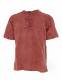 CAMICIA MANICA CORTA IN COTONE STONE WASHED, COLLO