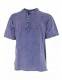 CAMICIA MANICA CORTA IN COTONE STONE WASHED, COLLO